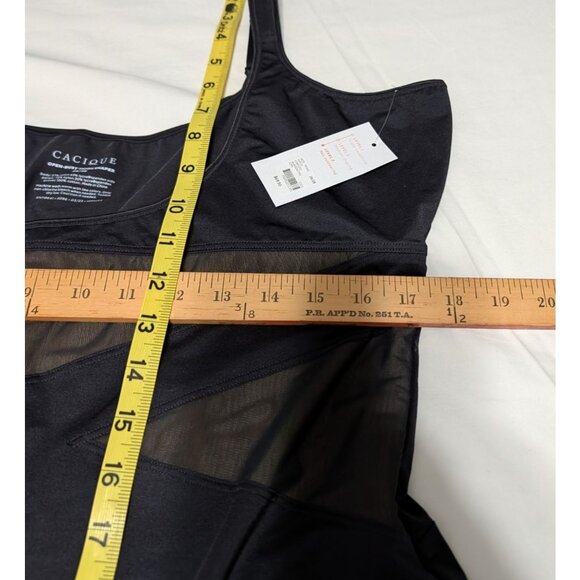 Cacique Open-Bust Thigh Shaper 26/28 Black Nylon Spandex Level 3 Max Contouring - Picture 12 of 12